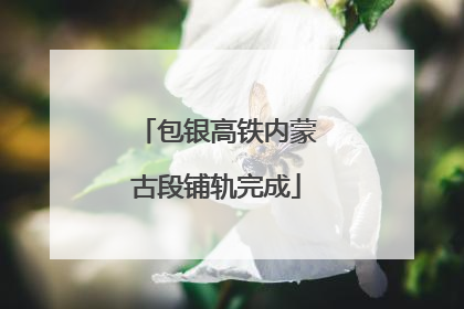 包银高铁内蒙古段铺轨完成