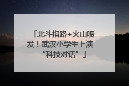 北斗指路+火山喷发！武汉小学生上演“科技对话”