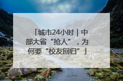 城市24小时｜中部大省“抢人”，为何要“校友回归”