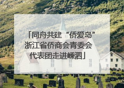 同舟共建“侨爱岛” 浙江省侨商会青委会代表团走进嵊泗