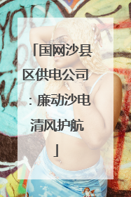 国网沙县区供电公司：廉动沙电 清风护航