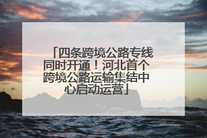 四条跨境公路专线同时开通！河北首个跨境公路运输集结中心启动运营