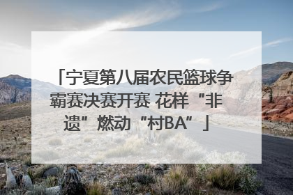 宁夏第八届农民篮球争霸赛决赛开赛 花样“非遗”燃动“村BA”