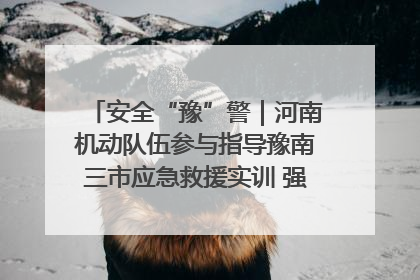 安全“豫”警｜河南机动队伍参与指导豫南三市应急救援实训 强化协同作战效能