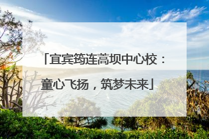 宜宾筠连蒿坝中心校：童心飞扬，筑梦未来