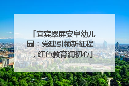 宜宾翠屏安阜幼儿园：党建引领新征程，红色教育润初心