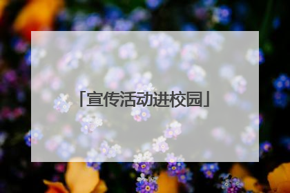 宣传活动进校园