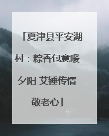 夏津县平安湖村：粽香包意暖夕阳 艾锤传情敬老心