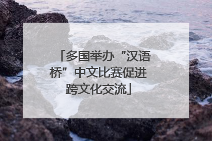 多国举办“汉语桥”中文比赛促进跨文化交流