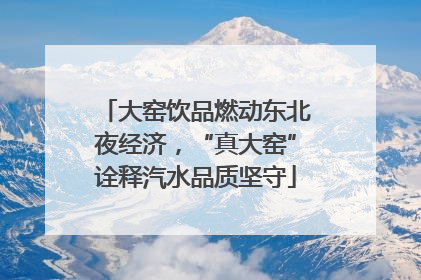 大窑饮品燃动东北夜经济，“真大窑”诠释汽水品质坚守