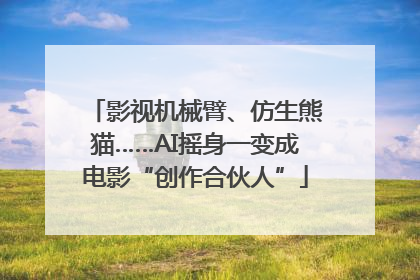 影视机械臂、仿生熊猫……AI摇身一变成电影“创作合伙人”
