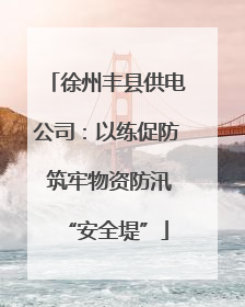 徐州丰县供电公司：以练促防 筑牢物资防汛“安全堤”