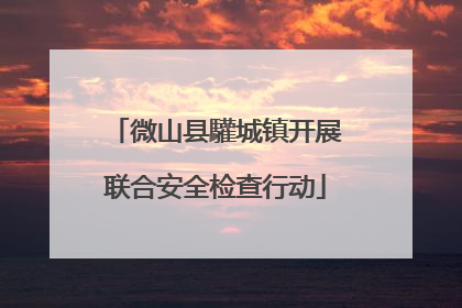 微山县驩城镇开展联合安全检查行动