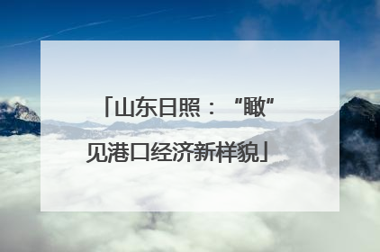 山东日照:“瞰”见港口经济新样貌