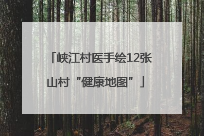 峡江村医手绘12张山村“健康地图”