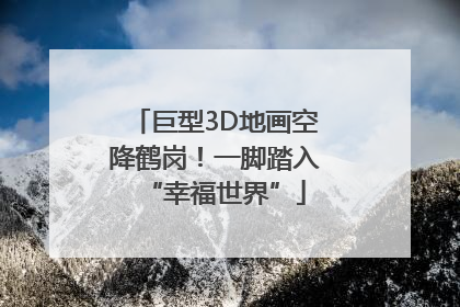 巨型3D地画空降鹤岗！一脚踏入“幸福世界”