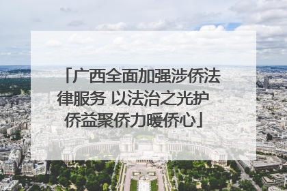 广西全面加强涉侨法律服务 以法治之光护侨益聚侨力暖侨心