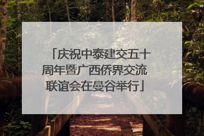 庆祝中泰建交五十周年暨广西侨界交流联谊会在曼谷举行