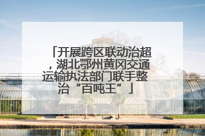 开展跨区联动治超，湖北鄂州黄冈交通运输执法部门联手整治“百吨王”