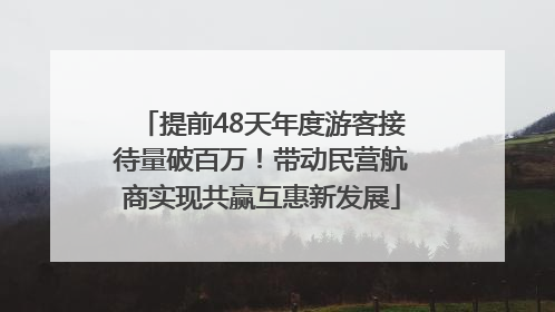 提前48天年度游客接待量破百万！带动民营航商实现共赢互惠新发展