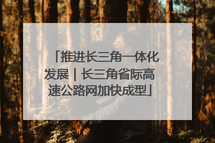 推进长三角一体化发展｜长三角省际高速公路网加快成型