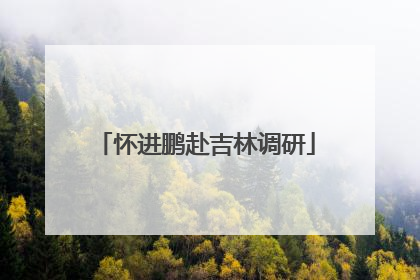 怀进鹏赴吉林调研