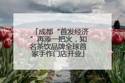 成都“首发经济”再添一把火，知名茶饮品牌全球首家手作门店开业