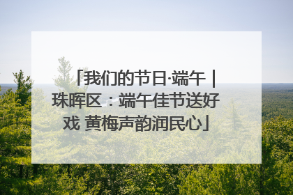 我们的节日·端午｜珠晖区：端午佳节送好戏 黄梅声韵润民心
