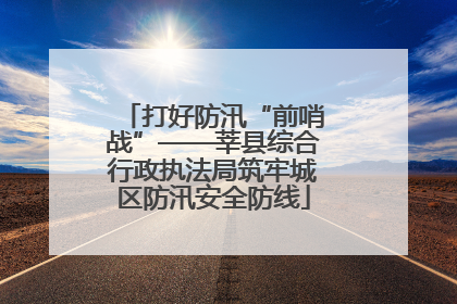 打好防汛“前哨战”——莘县综合行政执法局筑牢城区防汛安全防线