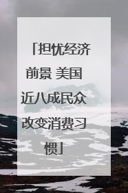 担忧经济前景 美国近八成民众改变消费习惯