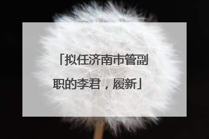 拟任济南市管副职的李君，履新