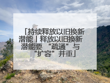 持续释放以旧换新潜能丨释放以旧换新潜能要 “疏通”与“扩容”并重