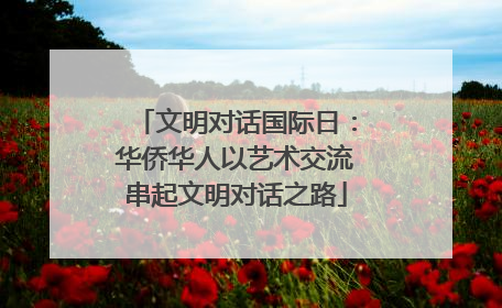 文明对话国际日：华侨华人以艺术交流串起文明对话之路