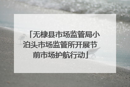 无棣县市场监管局小泊头市场监管所开展节前市场护航行动
