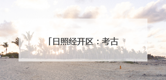 日照经开区：考古“前移一步” 项目“降本提速”