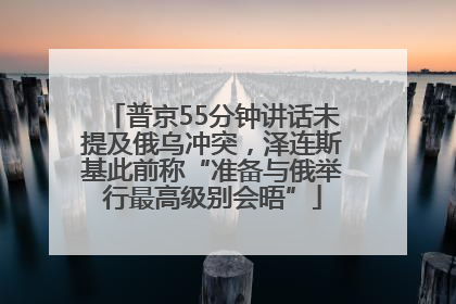 普京55分钟讲话未提及俄乌冲突，泽连斯基此前称“准备与俄举行最高级别会晤”