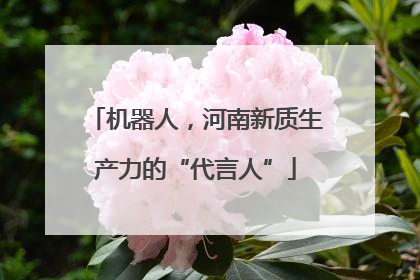 机器人，河南新质生产力的“代言人”