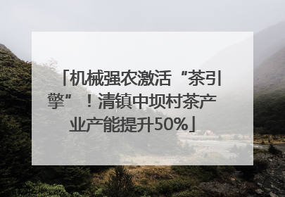 机械强农激活“茶引擎”！清镇中坝村茶产业产能提升50%