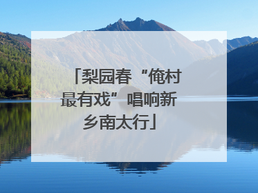 梨园春“俺村最有戏”唱响新乡南太行