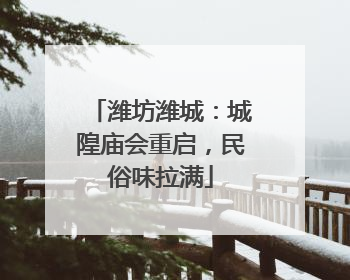 潍坊潍城：城隍庙会重启，民俗味拉满