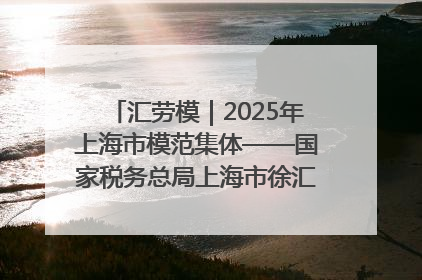 汇劳模｜2025年上海市模范集体——国家税务总局上海市徐汇区税务局第一税务所
