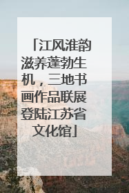 江风淮韵滋养蓬勃生机，三地书画作品联展登陆江苏省文化馆
