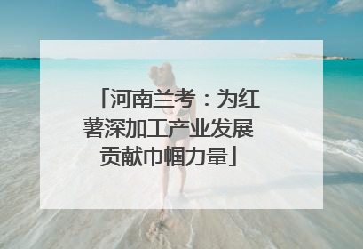 河南兰考：为红薯深加工产业发展贡献巾帼力量