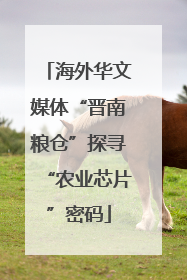 海外华文媒体“晋南粮仓”探寻“农业芯片”密码