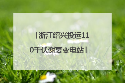 浙江绍兴投运110千伏谢慕变电站