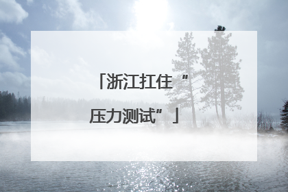 浙江扛住“压力测试”