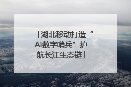湖北移动打造“AI数字哨兵”护航长江生态链