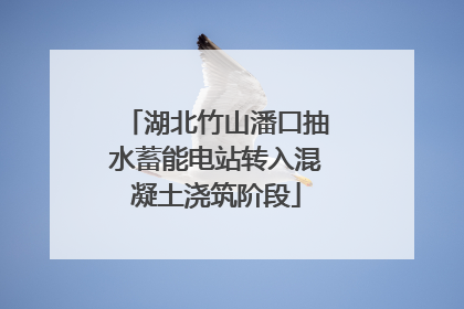 湖北竹山潘口抽水蓄能电站转入混凝土浇筑阶段