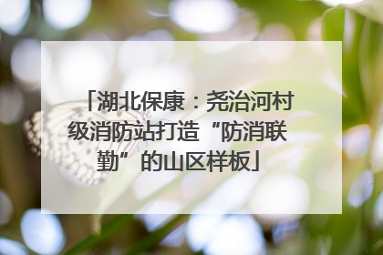 湖北保康：尧治河村级消防站打造“防消联勤”的山区样板
