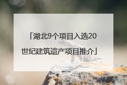 湖北9个项目入选20世纪建筑遗产项目推介